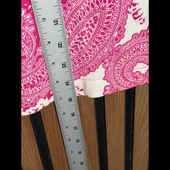 New Banana Republic Tank Top Small Womens Pink Paisley Print Sleeveless Fitted - Picture 4 of 6
